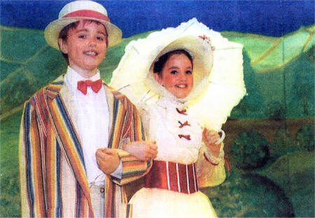 Bert (Joshua Johnston-Wood) and Mary Poppins (Sarah Dorman).