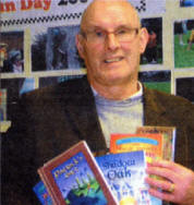 Author Jack Scoltock with a selection of his novels