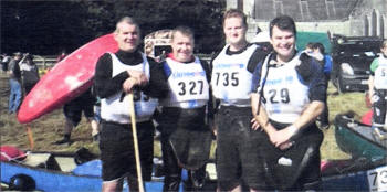 Members from Northern Ireland's newest canoe club, Lisburn City Paddlers, who paddled the Liffey Descent.