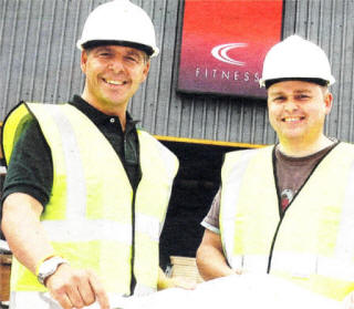 (I-r) Martin O'Neill and Keith Wilson, Owners, Club Class Fitness and, right, some of the equipment at the new centre.