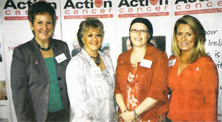 Irene Sturgeon, Joan Laughlin, Karen Blythe and Marie McDonald at the celebratory lunch of Action Cancer's 30 years of breast screening.