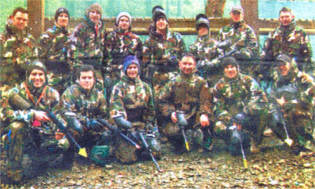 The Coors Belfast Giants who enjoyed a highly competitive day at the Jungle Paintball in Moneymore. MM11-500 con