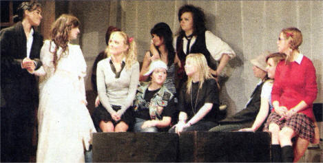 Hunterhouse College pupils taking part in the school's 'Dracula Spectacula' play. US0842-508cd