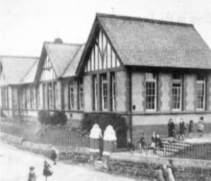 An old picture taken in the early days of the school.