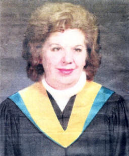 Gladys Bleakley Lawrence on the day of her graduation.