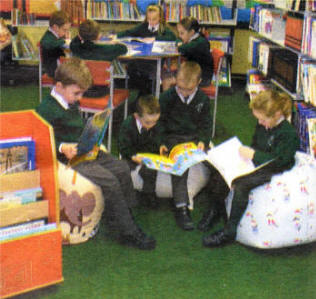 Children from St. Aloysius PS are encouraged to join the early morning Library Club which opens at 8:15am.