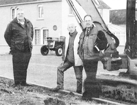 Roy Poots, George Cromie and Bill Forsythe, members of the committee behind the project.