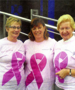 Lisburn women are throwing their full support behind the 'It's a Girl Thing' campaign which is being held in October in aid of Cancer Research UK as part of breast cancer awareness month. (Left to right) Evelyn Dane, Dorothy Fulton, Joyce Moran.