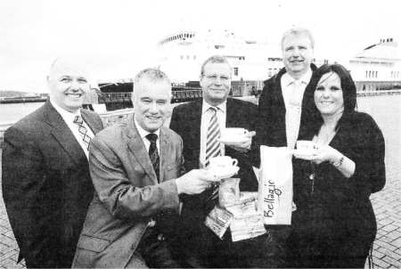 Johnsons Coffee raise a cuppa to celebrate the deal with Norfolkline for the Lisburn firm to supply the ferry company with coffee.