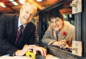 Enterprise Minister Arlene Foster with Ted McMullen, Managing Director, McMullen Architectural