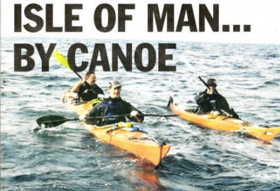 Moira man George Bryans (front with Denny Rice and Kieron Black during their paddle to Isle of Man