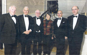 From left to right are: Frank Shields, Robin Eyre-Maunsell from Hillsborough, Judge Peter Smithwick, Petta Taaffe, John McKee and John Igoe attended a reception at a fundraising concert recently hosted at Hillsborough Castle by the Order of St. John.