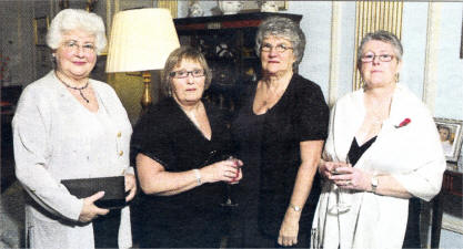 Members of St. John Ambulance Joy Jackson, Ray Taylor, Sadie Greer and Anne Spence from Lisburn enjoy refreshments during a reception at the fundraising concert