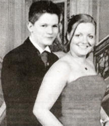 Head Boy Matthew Clarke and Head Girl Emma Morrow at Saintfield High School's Charity Ball.