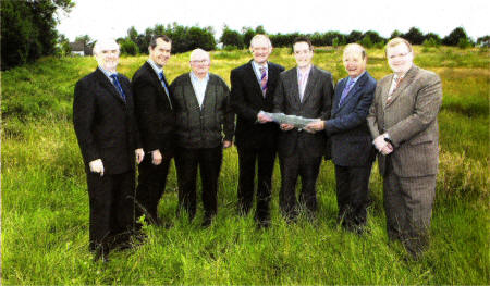 I-r) Mr David Briggs, Director of Corporate Services, Lisburn Council; Alderman Edwin Poots; Mr Jimmy Miller, Lisburn North Community Association; Mr Stephen Graham, Area Manager, South East Area, NINE; Councillor Paul Givan, Chairman of Corporate Services Committee; Councillor Peter O'Hagan, Vice-Chairman of Corporate Services Committee and Councillor Jonathan Craig.