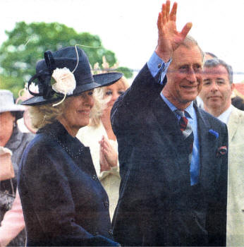 Prince Charles and the Duchess of Cornwall at the Garden Party in Hillshorough.Photo John Harrison.