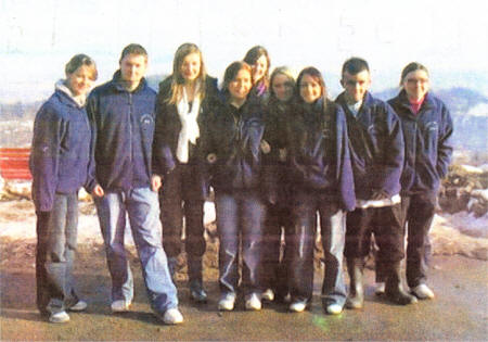 The Year 13 group from St Patrick's High School in Romania.
