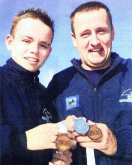 Conor Patton with his father John.