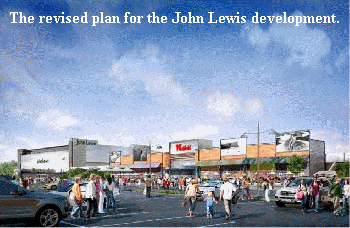 The revised plan for the John Lewis development.