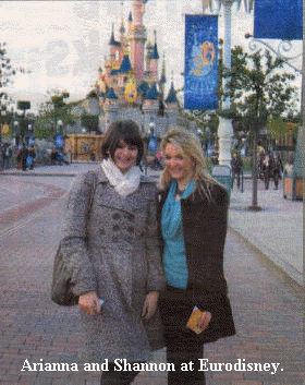 Arianna and Shannon at Eurodisney.