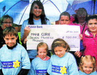 The Killynure/Alveston and Doom Community group in Carryduff who raised £700 for the Marie Curie Cancer Care Charity.