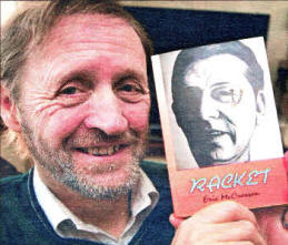 Lisburn Poet Eric McCrossan with his book. US4709-107A0