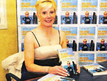 Janet at the recent launch of her book, Blind Ambition. Pic by John Stafford.