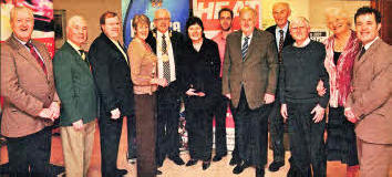 Dame Mary Peters with representatives from Sport Lisburn and Lisburn City Council at a Special Reception and Awards' Evening held at Lagan Valley Island, Lisburn.