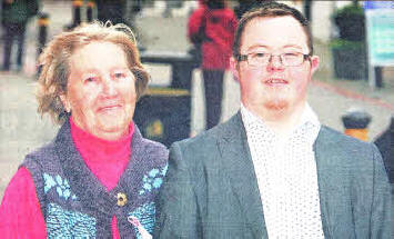 Tilly Munster and her grandson James O'Neill who spoke of their lucky escape after their car was rammed by joyriders.