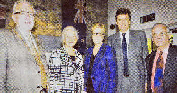 Lisburn Mayor ClIr Allan Ewart, Mrs Jill Mclvor outgoing chairman of Ulster New Zealand Trust, Mrs Margaret Lee Honorary Counsul for New Zealand in Northern Ireland, New Zealand High Commissioner in London Derek Leask with David Twigg, Vice chair of the Ballance House committee. US3909-105A0 Picture By: Aidan O'Reilly