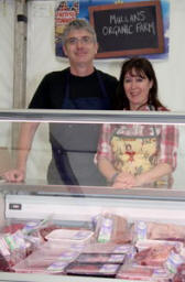 Michael and Joan Mullan of Mullan’s Organic Farm (Limavady) pictured at the Farmer’s Market in Castle Gardens.