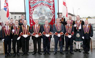 Apprentice Boys of Derry, No Surrender Club, Broomhedge Branch pictured prior to leaving for the Relief of Derry commemorations last Saturday. 