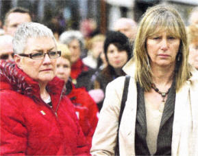 Attending the silent vigil in Lisburn city centre on Wednesday.