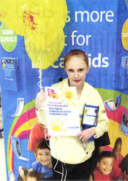 Katie Mulholland helps kickstart fundraising for national children's charity's big yellow Friday.
