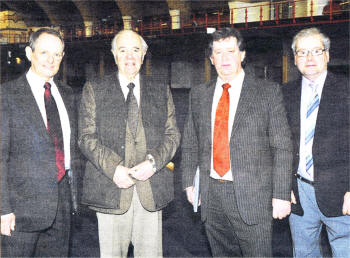 Stephen Smith, Ben Wilson, Vaughan Byrne and Alfred Emerson at the RUAS annual meeting.