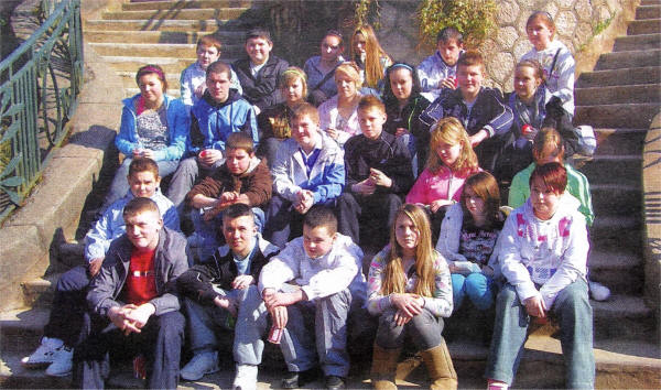 The group of pupils who visited Belgium on an EMU trip last month.