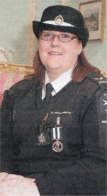 Patricia Brady from Glenavy, who is a volunteer with the West Belfast Division of St. John Ambulance, was admitted to the Order of St. John, which is an Order of Chivalry at the recent Investiture and Awards ceremony. Patricia also received the 'Service Medal of the Order' accolade for completing 12 years of efficient service within the organisation.
