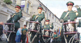 Taking part in the Mini Twelfth parade in Lisburn last Wednesday night.