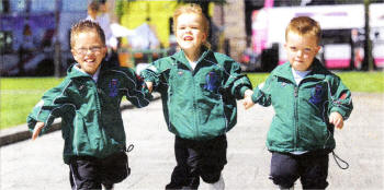 Some of the participants at the Dwarf World Games 2009 at City Hall, Belfast L-R Andrew Moorcroft, Emma Fitzsimons and Shane McAnulty.