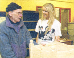 Zoe chats to Lee Benson. Pic Jessica Homer