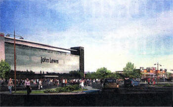 An artist's impression of how the John Lewis store would look