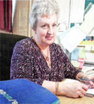 Mrs Evelyn Sedgewick, acting principal at Suffolk Primary School, on Blacks Road. US1909.566CD