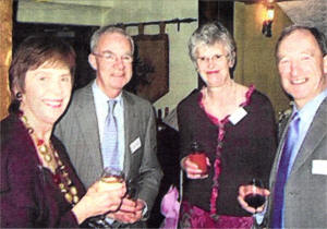 Pamela and Ronnie Atkinson with Eleanor Alexander and Society's Chairman Derek Alexander 