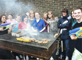 Fun at the Wallace High Sixth years' leaving BBQ.US2109-106A0