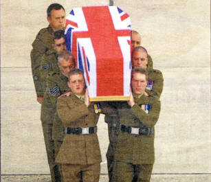 The repatriation on ceremony for Captain Mark Hale, 42, from the 2nd Battalion, The Rifles was held at RAF Lyneham on Tuesday.