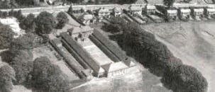 An old photo showing an aerial view of Lisburn Central Primary School