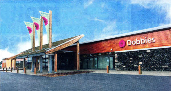 How the new Dobbies store will look when finished
			