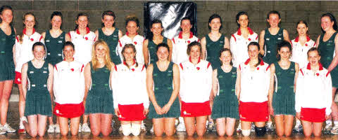 The Northern Ireland Under-15 team at the Lisburn Leisureplex.
