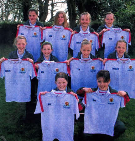 Friends' Prep Girls Hockey Team, after the presentation of new playing shirts. 