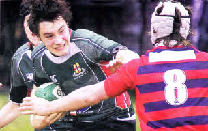 Friends' bid to hold off a challenge from Ballymena Academy. US0910-521cd